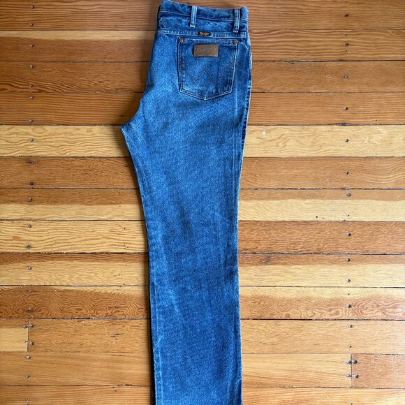 Wrangler Jeans Faded Blue Wash - Picture 3 of 6
